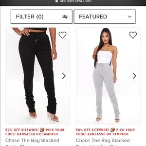 Stacked pants 3pk